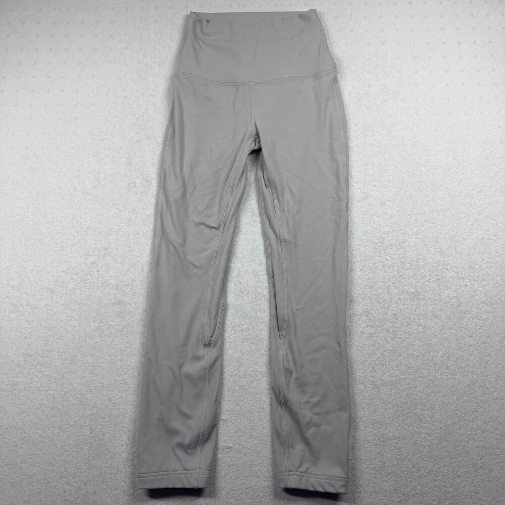 Lululemon Align High Rise Crop Leggings Size 0 Light Gray Yoga Athletic Pants